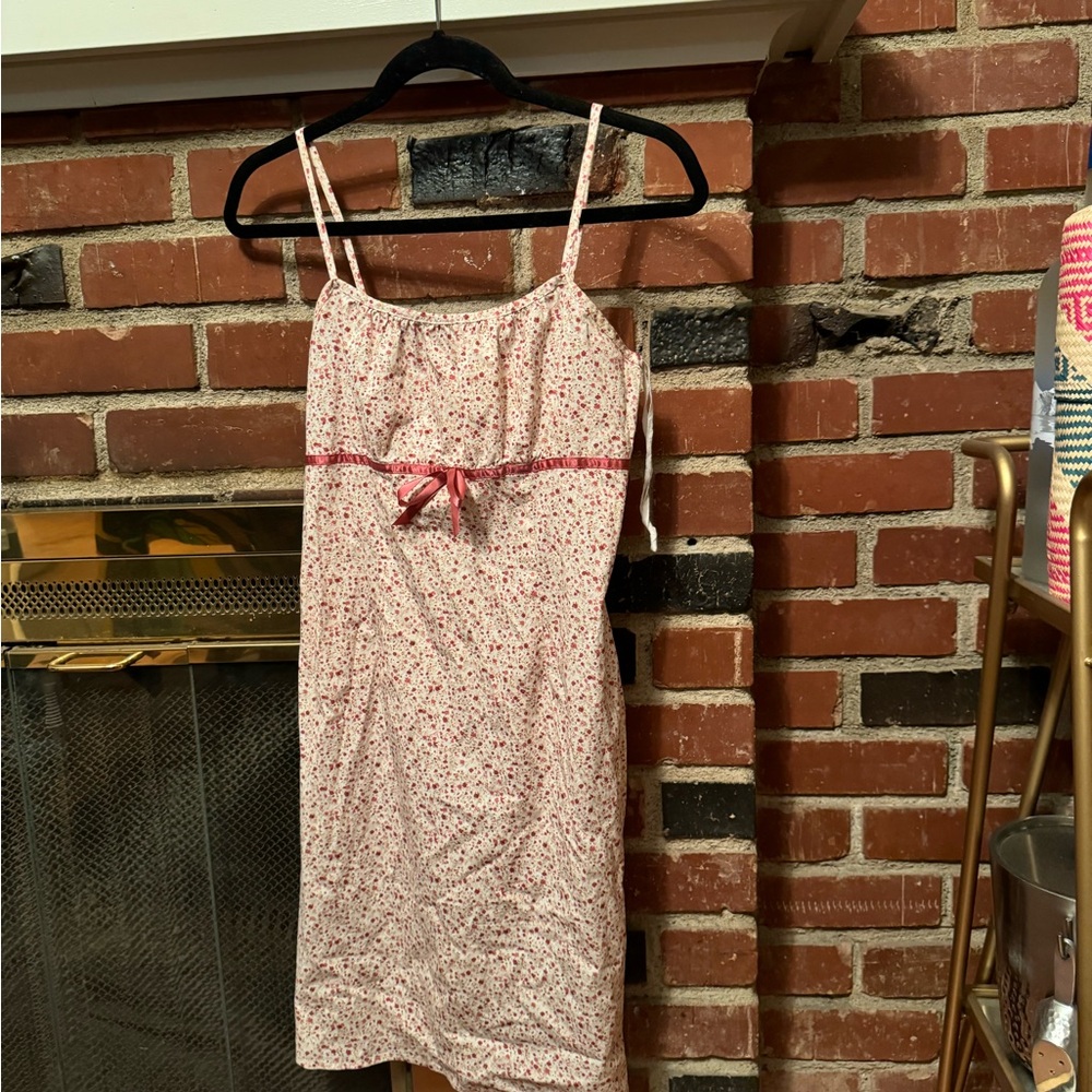 Pink floral dress